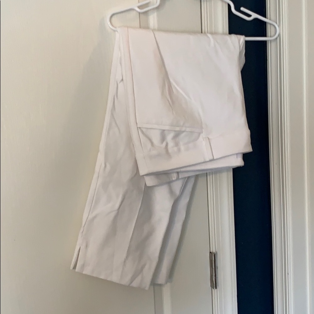 Loft white work pants